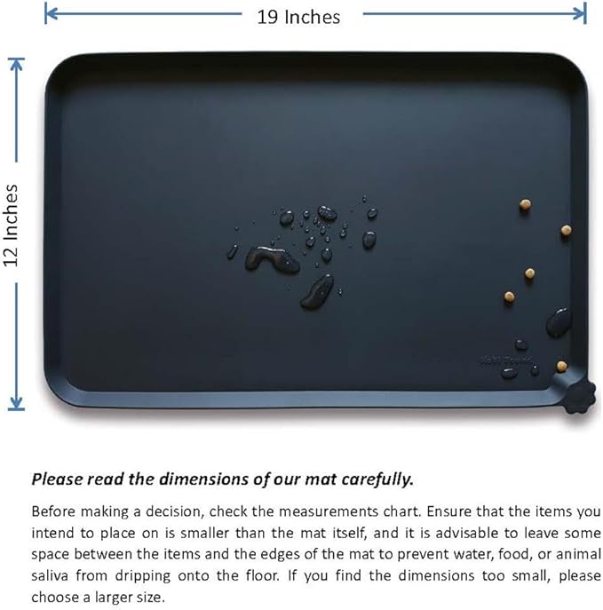 Hoki Found Silicone Pet Food Mats Tray