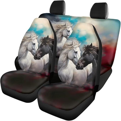 Cute Horse Car Seat Covers Set Bucket Seat