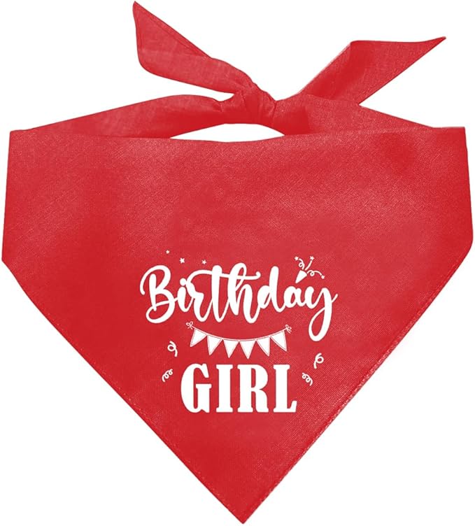 Birthday Girl Dog Bandana (D34)