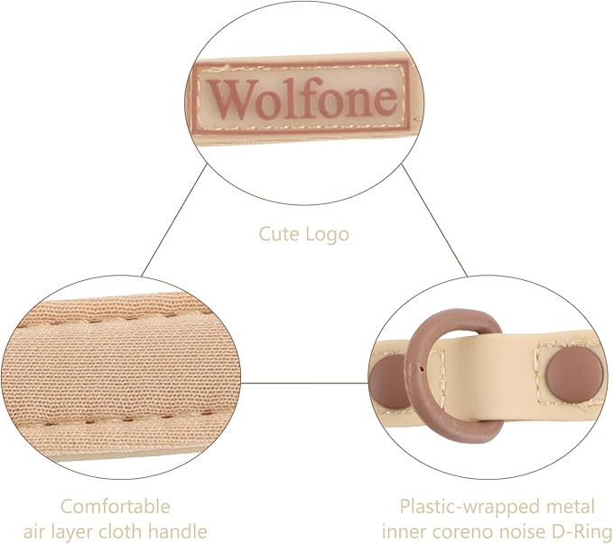 Waterproof Dog Leash Carabiner Leash for Dogs Soft 5ft*15mm*2.0mm Sand