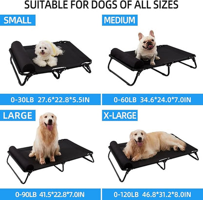 ABE Outdoor Dog Bed,Dog Cot,Dog Beds Large Sized Dog,Raised Dog Bed,Cooling Dog Bed,Elevated Dog Bed,Outside Dog Bed Off Ground,Outdoor Pet Bed (Large)