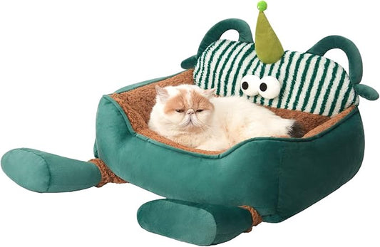 Jiupety Small Dog Bed Square 21", 12lbs,