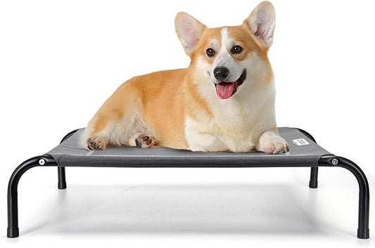 Nobleza Raised Dog Bed for Large Dogs Pets 150 LBs, 41.3" X 31.5" Grey,