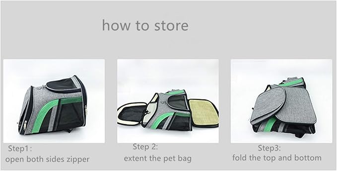 LDLC Pet Carrier Backpack for Small Cats and Dog,Breathable Mesh Puppies/Ventilated Design,Two-Sided Entry,Pet Bag for Hiking Travel Camping Outdoor Hold Pets (M, Grey and Blue)