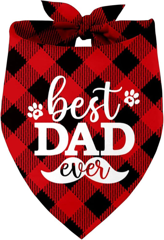 Best Dad Ever Dog Bandana (C9)