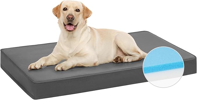 Veehoo Memory Foam Dog Bed for Large Dogs- Orthopedic Dog Bed with Removable Washable Cover