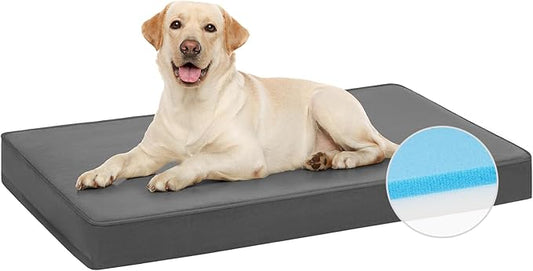 Veehoo Memory Foam Dog Bed for Large Dogs- Orthopedic Dog Bed with Removable Washable Cover