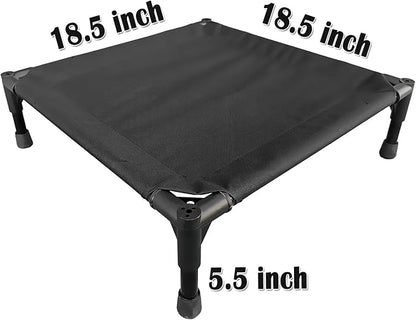 Love&go Elevated Dog Bed with Metal Frame (Small-18.5x18.5x5.5 inch,