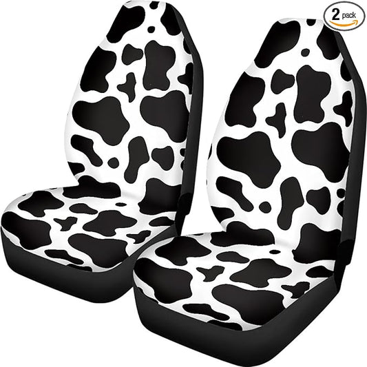 Cow Printed Car Seat Cover for Women Men