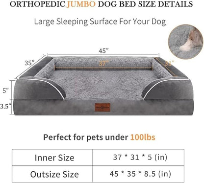 Jumbo Dog Bed for Extra Large Dogs