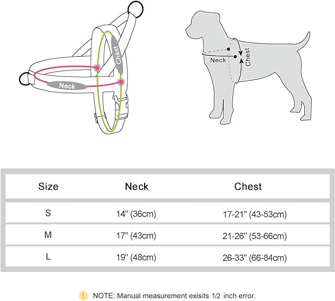 Didog No Pull Dog Harness with Breathable Mesh Padded, Full Reflective & Quick Fit Adjustable Vest Harness, Easy for Training Walking for Small & Medium and Large Dogs (Black, L)