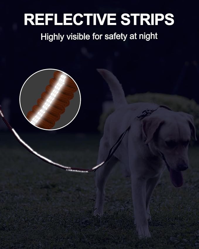 Joytale Tactical Dog Leash Heavy Duty 4-6FT Shock 2 Padded