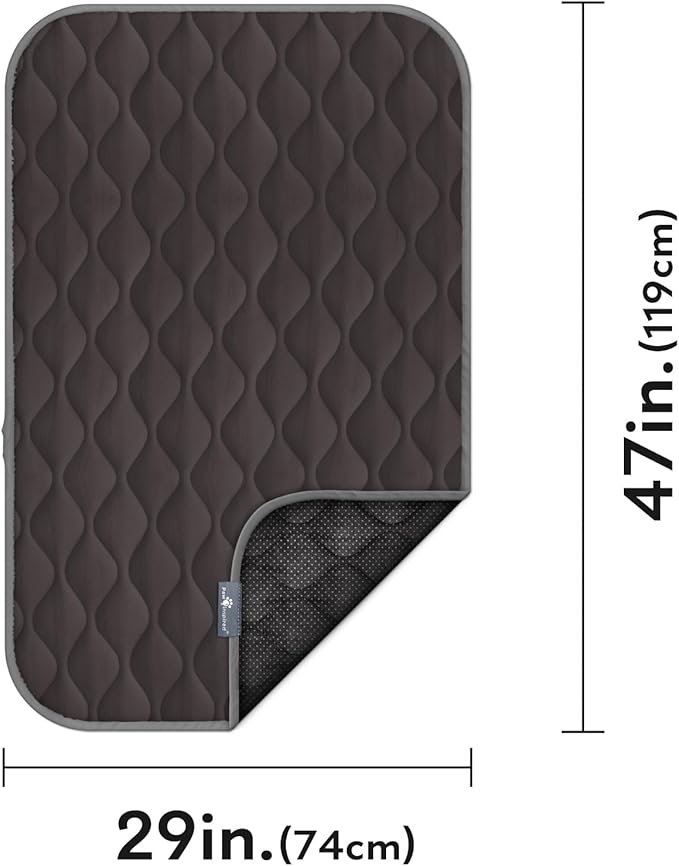 Paw Inspired Washable Padded Crate Mats for Dogs 47” x 29” Pad, 48-inch Kennels
