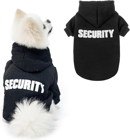 SCENEREAL Security Dog Hoodie Sweaters for Small Medium Large Dogs
