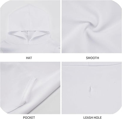 Pizza Weed Leaf Dog Hoodies，Dog Clothes with Pocket