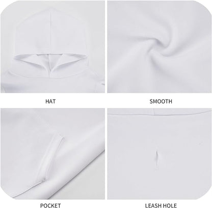 Skull Weed Leaf Dog Hoodies，Dog Clothes with Pocket