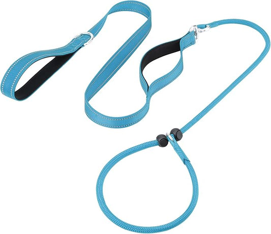 Aiyuda Tangle-Free Slip Lead for Dogs with Padded Traffic Handle 6ft Dog 40 LBS,
