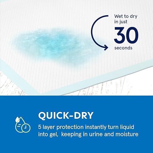 Puppy Pads Pet Pee Pads for Dogs & Puppy Training [100-COUNT] Potty Pads for Dogs 22" x 22" Leak-Proof Dog Pee Pads