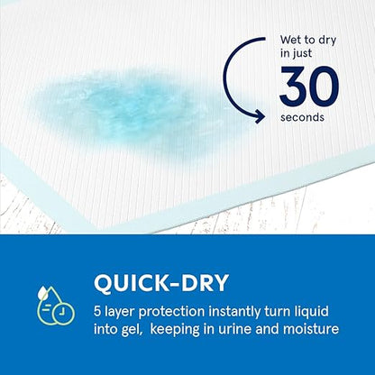 Puppy Pads Pet Pee Pads for Dogs & Puppy Training [100-COUNT] Potty Pads for Dogs 22" x 22" Leak-Proof Dog Pee Pads