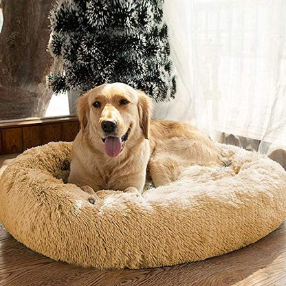 MFOX Calming Dog Bed (L/XL/XXL/XXXL) for Medium and 25/35/55/100lbs