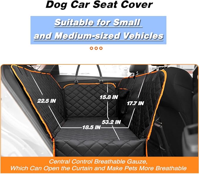 KEYOOG Dog Car Seat Cover 100% Waterproof