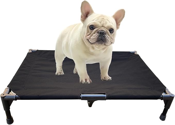 Love&go Elevated Dog Bed with Metal Frame (Medium-29.9x19.5x5.5 inch,