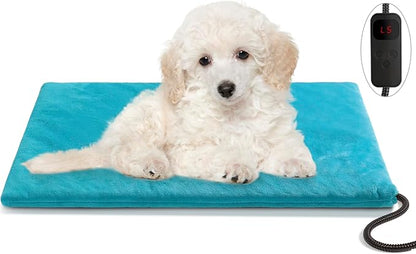 clawsable Super Large Size Pet Heating Pad Electric Heating Pad for Dogs 6 Temperature 5 Timers