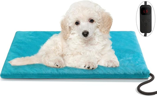 clawsable Super Large Size Pet Heating Pad Electric Heating Pad for Dogs 6 Temperature 5 Timers