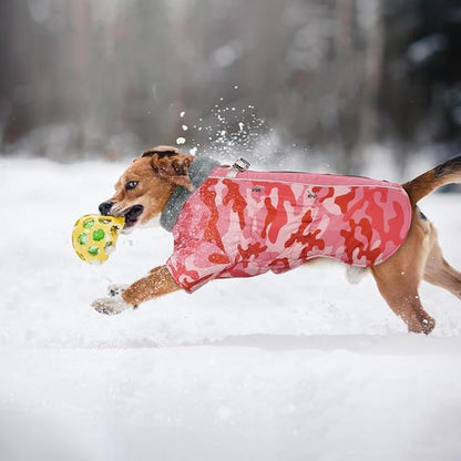 IDOMIK Warm Dog Coats with Harness 2XL