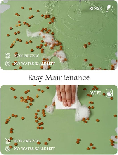 Pet Feeding Mat-Absorbent Dog Mat for Food and
