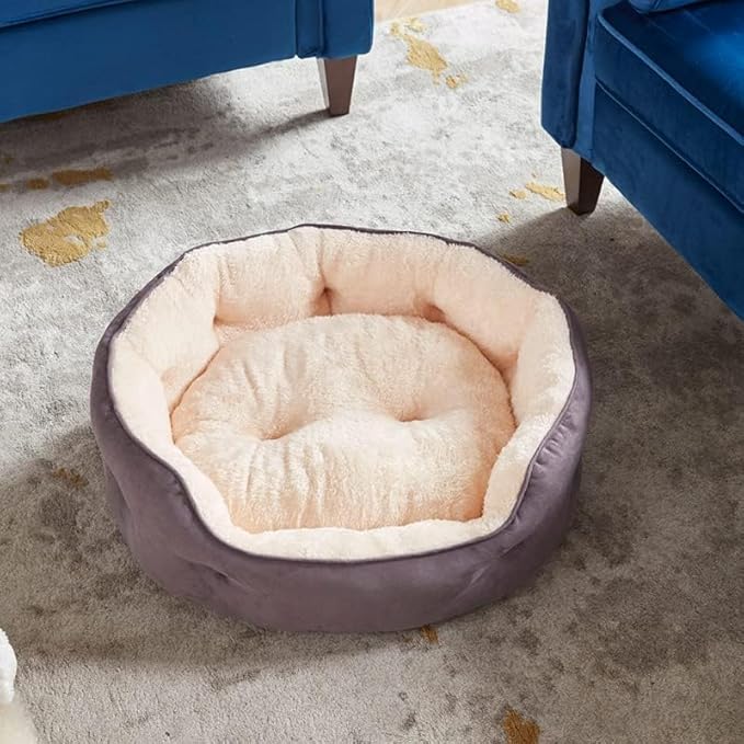 Round Cat Bed 21x19x6 Inch