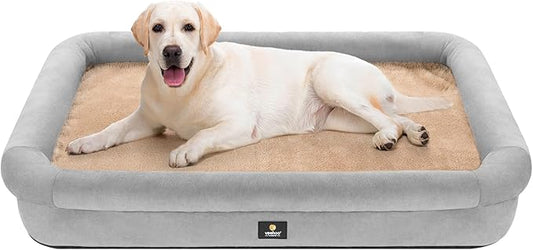 Veehoo XXL Dog Bed for Large Dogs 4-Sides Bolster