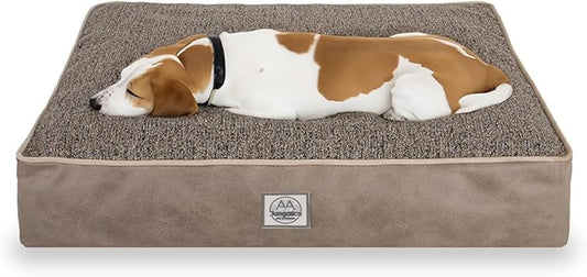 Memory Foam Dog Bed for Extra Large Dogs- Waterproof Dog Bed Mat with Removable Washable Cover