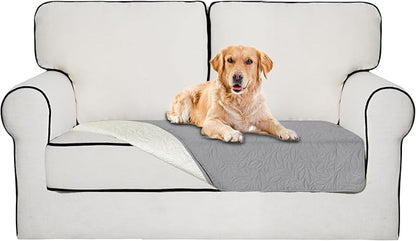 Easy-Going Waterproof Dog Bed Cover Reversible Leak Proof Pet Blanket Replacement Mat for Furniture Washable Couch Cover Sofa Cover for Dogs Cat(30x53 Inch