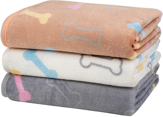 Dono 1 Pack 3 Dog Blankets for Small Dogs