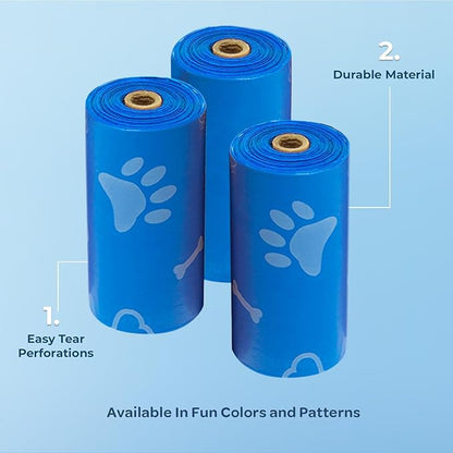 Best Pet Supplies Dog Poop Bags (240 Bags) for Waste Refuse Cleanup