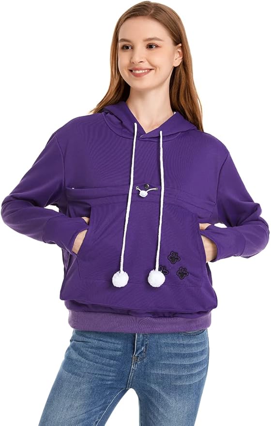 LINYUCHEN Cat Dog Pouch Hoodie Large Pet Pouch