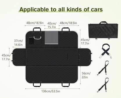 Pecute Dog Car Seat Cover for Back Seat Truck(57x 53in)