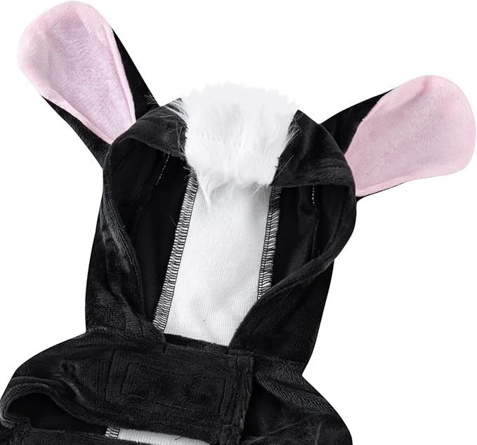 Halloween Dog Skunk Costume Funny Cute Halloween Clothes for Pet Dogs (Black