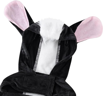 Halloween Dog Skunk Costume Funny Cute Halloween Clothes for Pet Dogs (Black