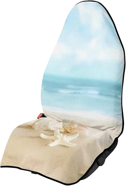 Yewattles Beach Starfish Waterproof Seat Protector for Car