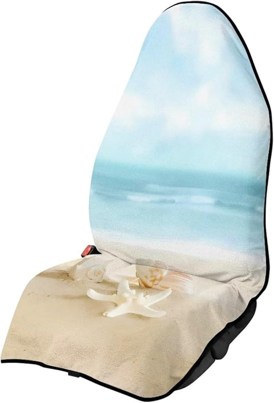 Yewattles Beach Starfish Waterproof Seat Protector for Car