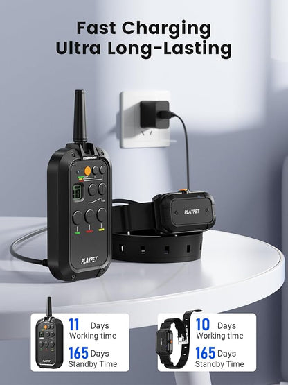 Dog Training Collar 2950FT Remote IPX7 Waterproof, 3 Training