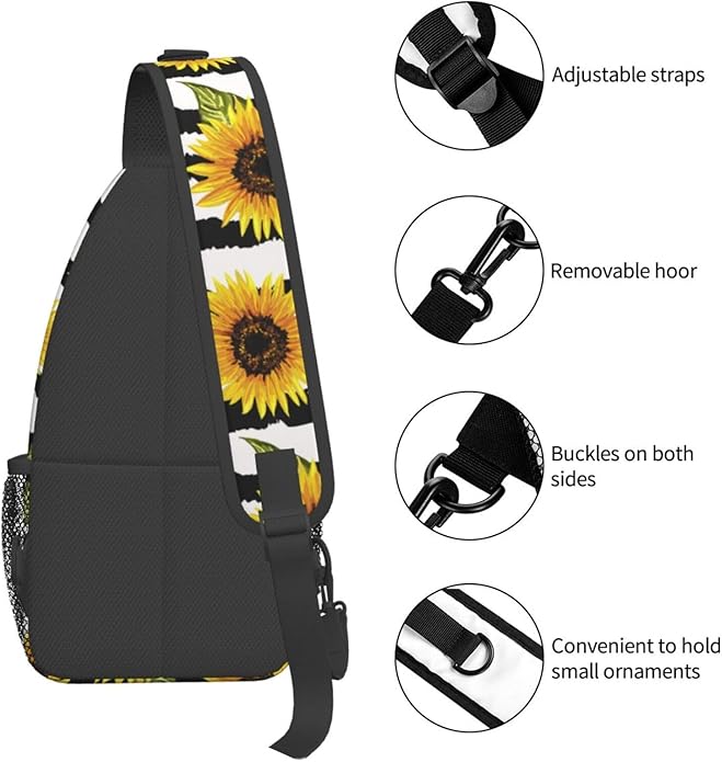 Stylish Sling Bag for Women Men Casual Backpack Crossbody Chest Shoulder Bag Gym Sports Travel Hiking Daypack