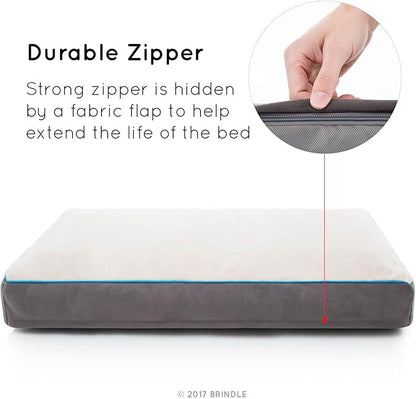 BRINDLE Stone Shredded Memory Foam Pet Bed