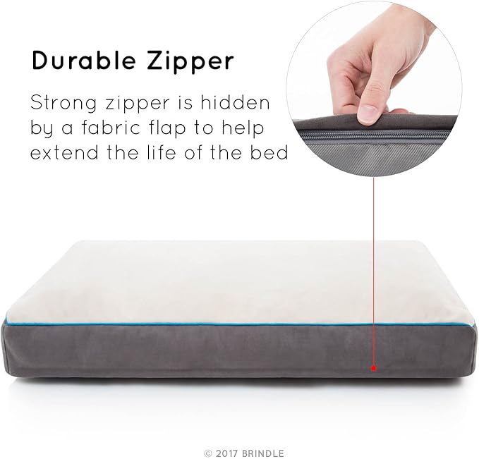 BRINDLE Stone Shredded Memory Foam Pet Bed