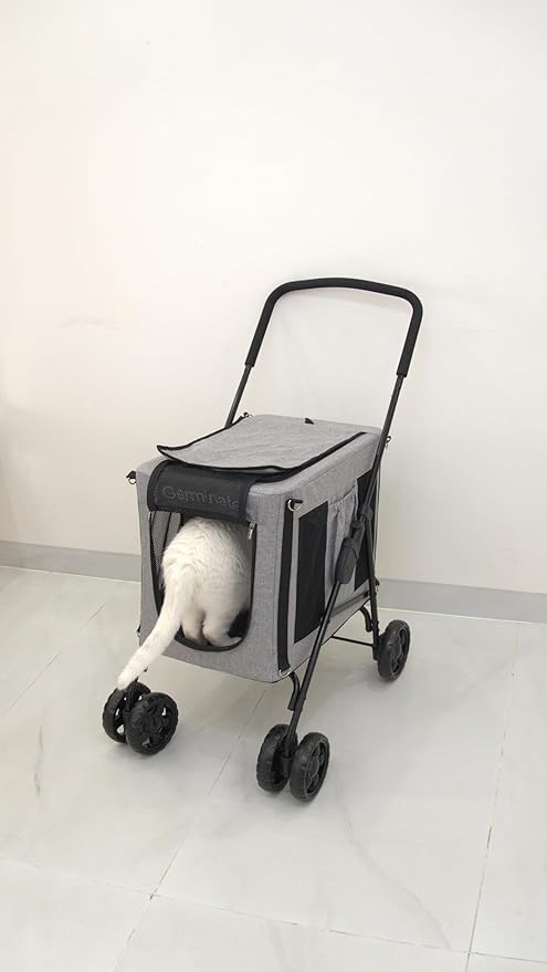 3 in 1 Cat Stroller with Detachable Carrier 15 20 30 Lbs 2 Two