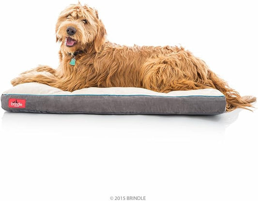 BRINDLE Khaki Shredded Memory Foam Pet Bed
