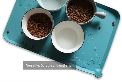 Hoki Found L Silicone Pet Food Mats Tray