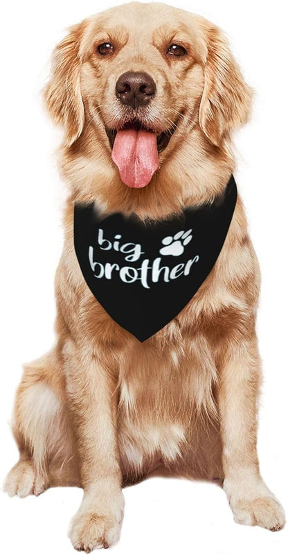 Big Brother Gender Reveal Baby Announcement Dog Bandana